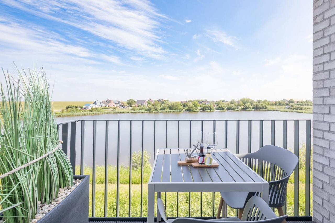 Apartment N14 Direkt Am Nordseedeich Mit Blick Auf Den See Nordstrand Kültér fotó