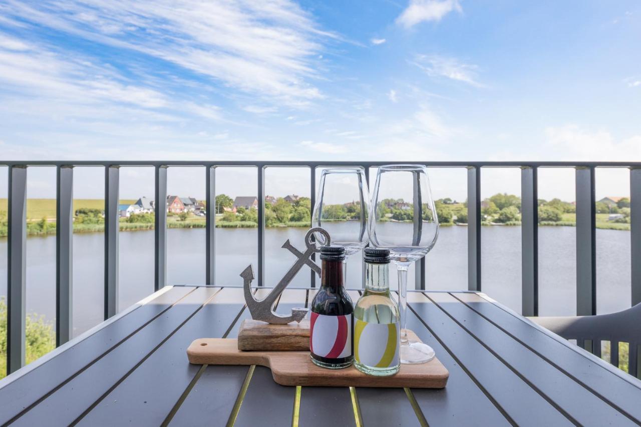 Apartment N14 Direkt Am Nordseedeich Mit Blick Auf Den See Nordstrand Kültér fotó