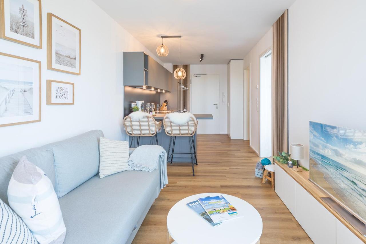 Apartment N14 Direkt Am Nordseedeich Mit Blick Auf Den See Nordstrand Kültér fotó