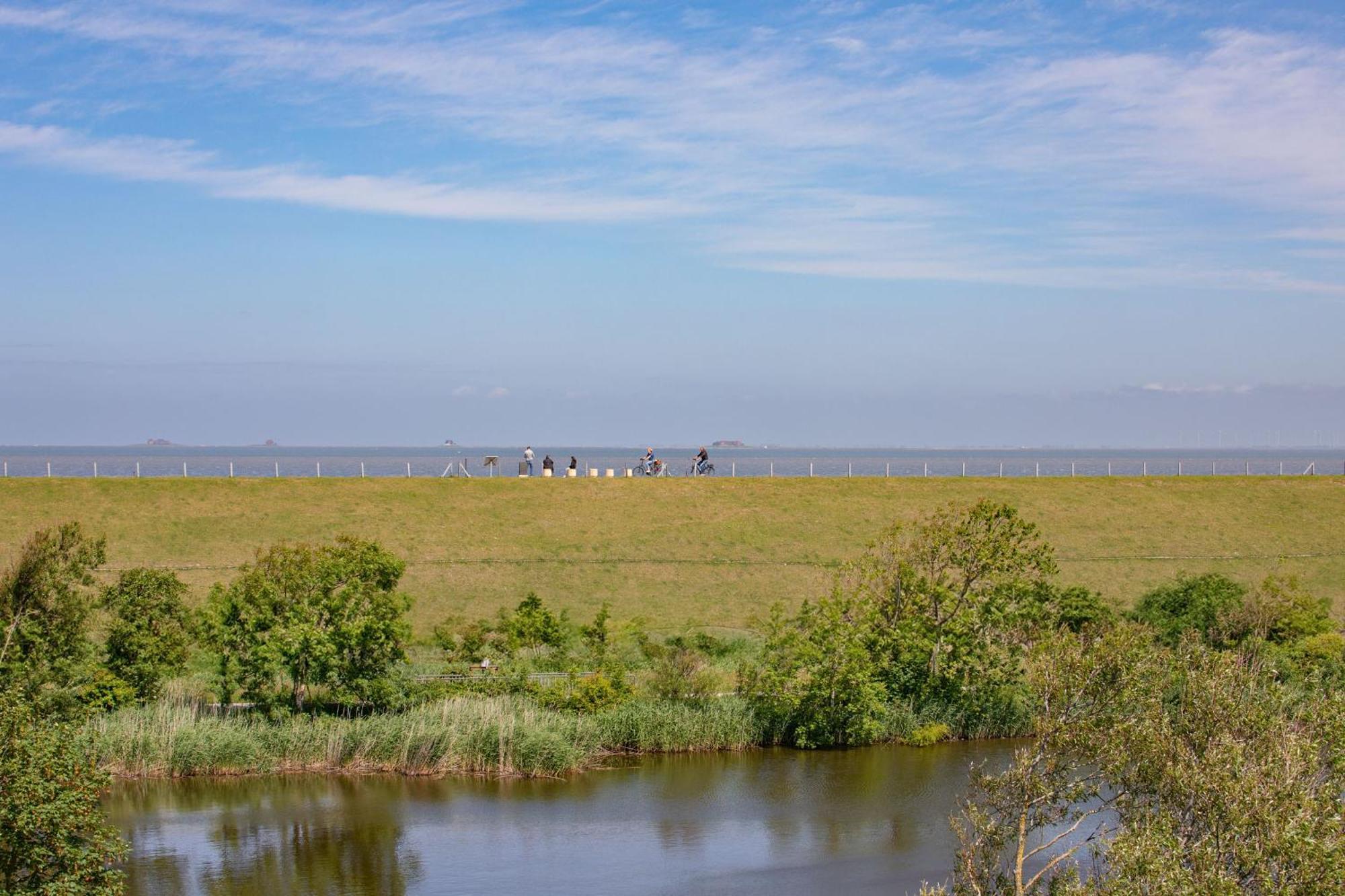 Apartment N14 Direkt Am Nordseedeich Mit Blick Auf Den See Nordstrand Kültér fotó